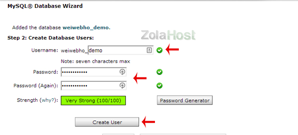 How To Create Database In cPanel - Step 4