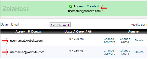 How To Create An Email Account In cPanel - Step 3