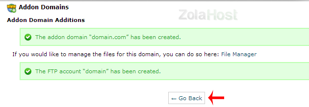 How To Add A Domain Name In cPanel - Step 3