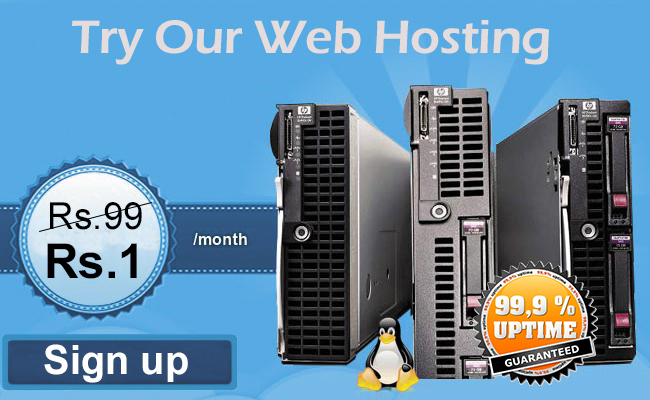 web hosting for 1 rupee